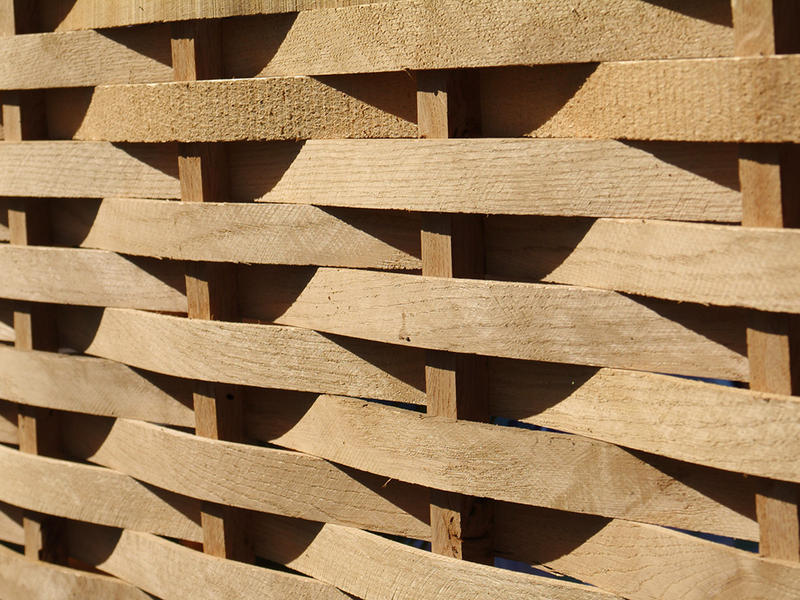 Oak Fence Panels Interwoven John Bright Fencing