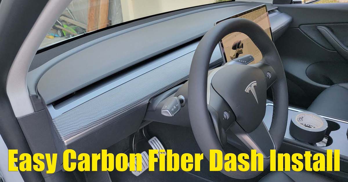 How To Install a Tesla Model Y Carbon Fiber Dash