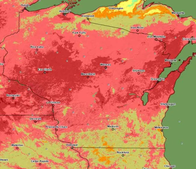 Wisconsin Snow Cover