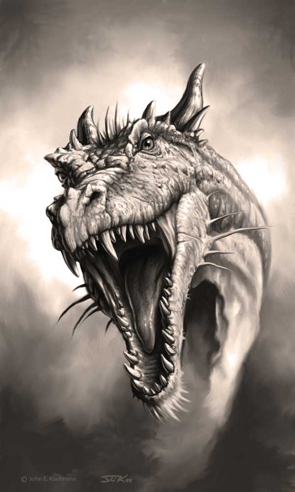 Dragon Roar Drawing