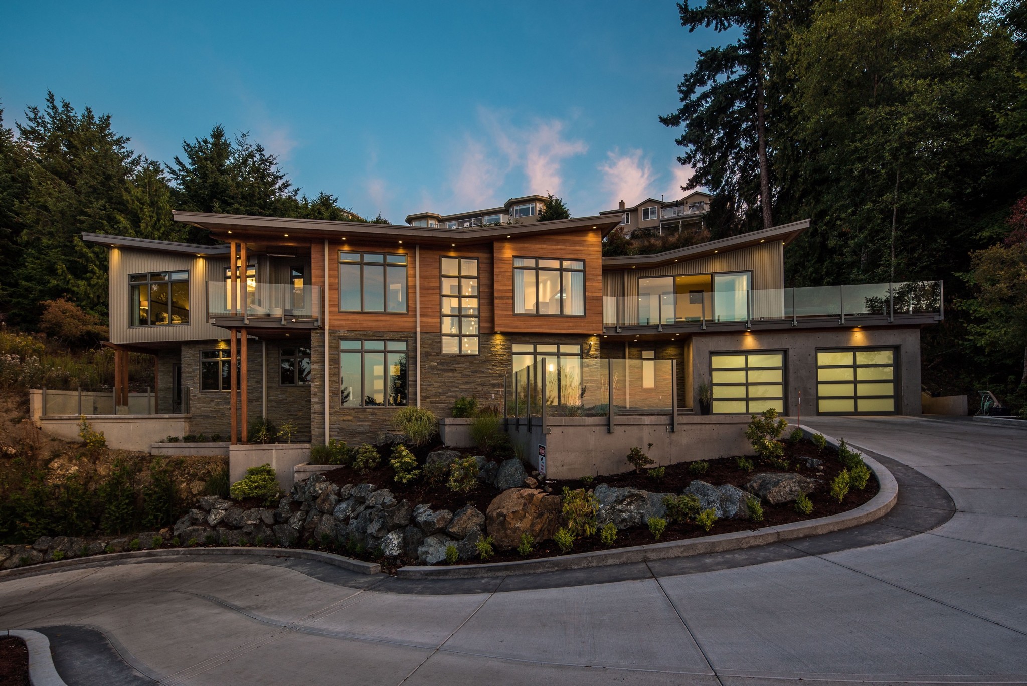 Ocean View Hilltop Home, Nanaimo BC John Gower Design