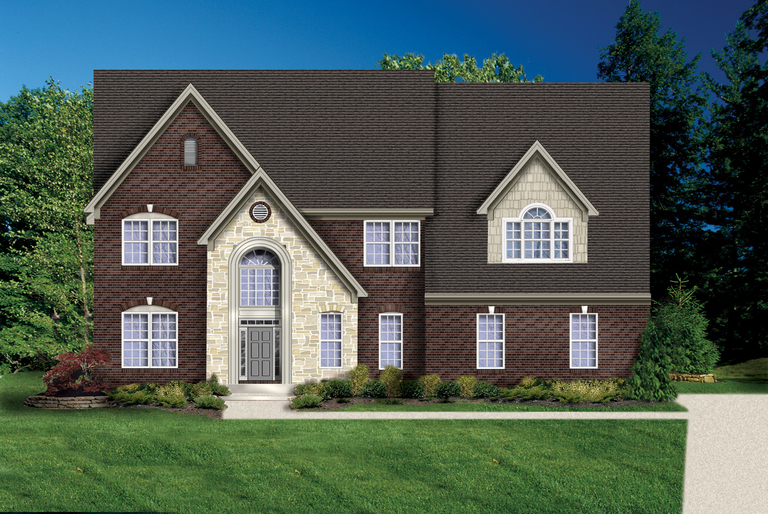 John Henry Homes The Buckingham Two Story Home Design John Henry