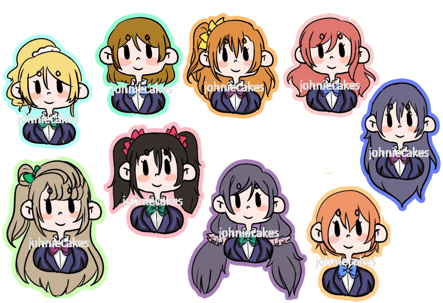 New Love Live! Stickers johnieCakes