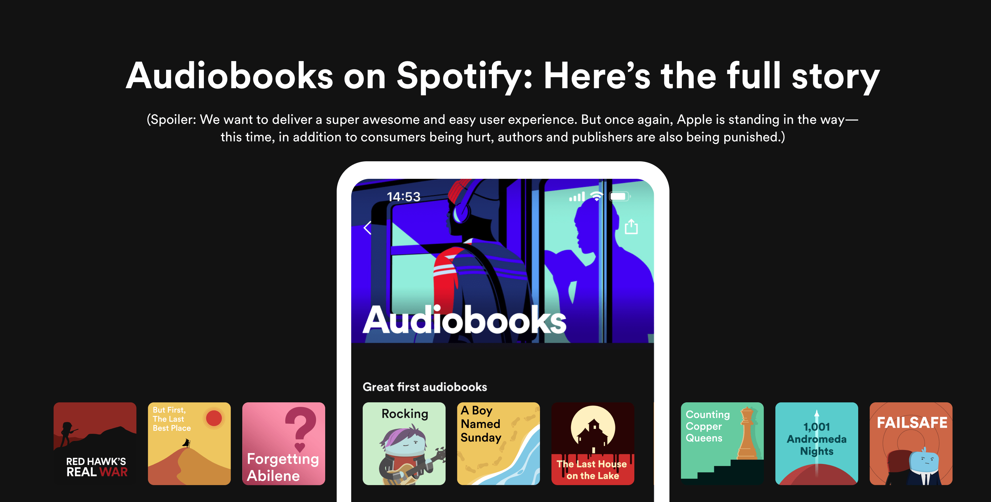 New on Forbes >> Spotify Apple is ruining audiobooks with