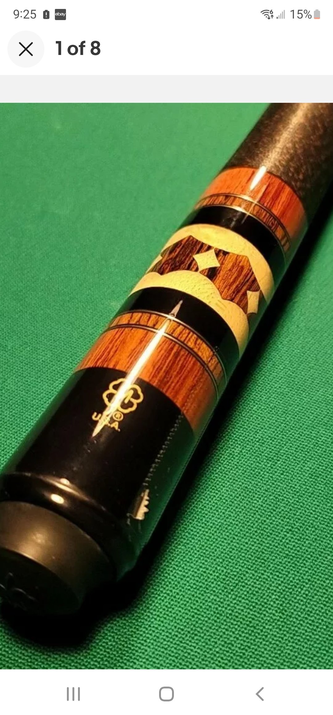 McDermott G309 Pool Cue / Butt Only(No Shaft) John Masters Enterprises