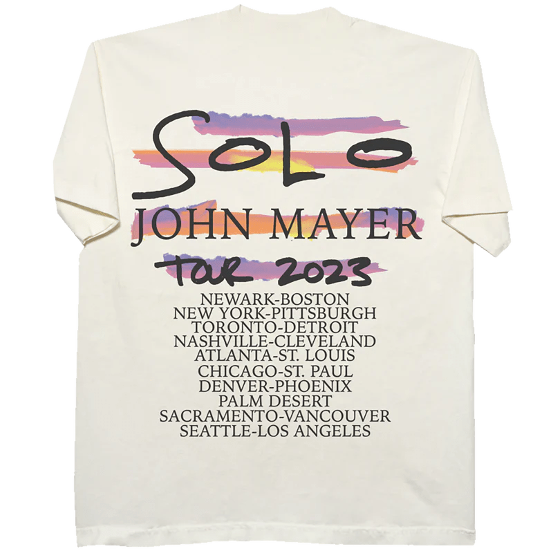 John Mayer John Mayer Solo Tour White Photo Tee