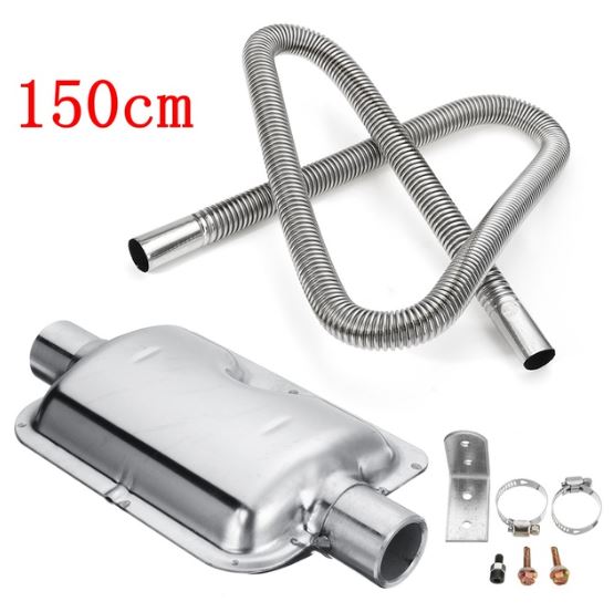 Diesel Heater Exhaust Pipe And Silencer Stainless Steel
