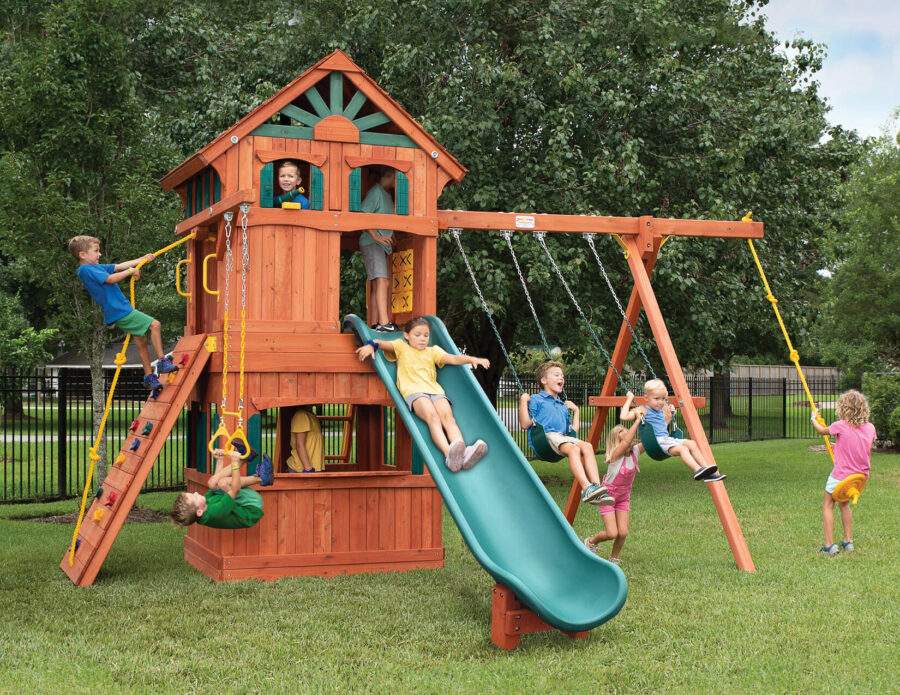 Outdoor Playsets San Antonio Fort Base Swing Sets Johnny's Backyard