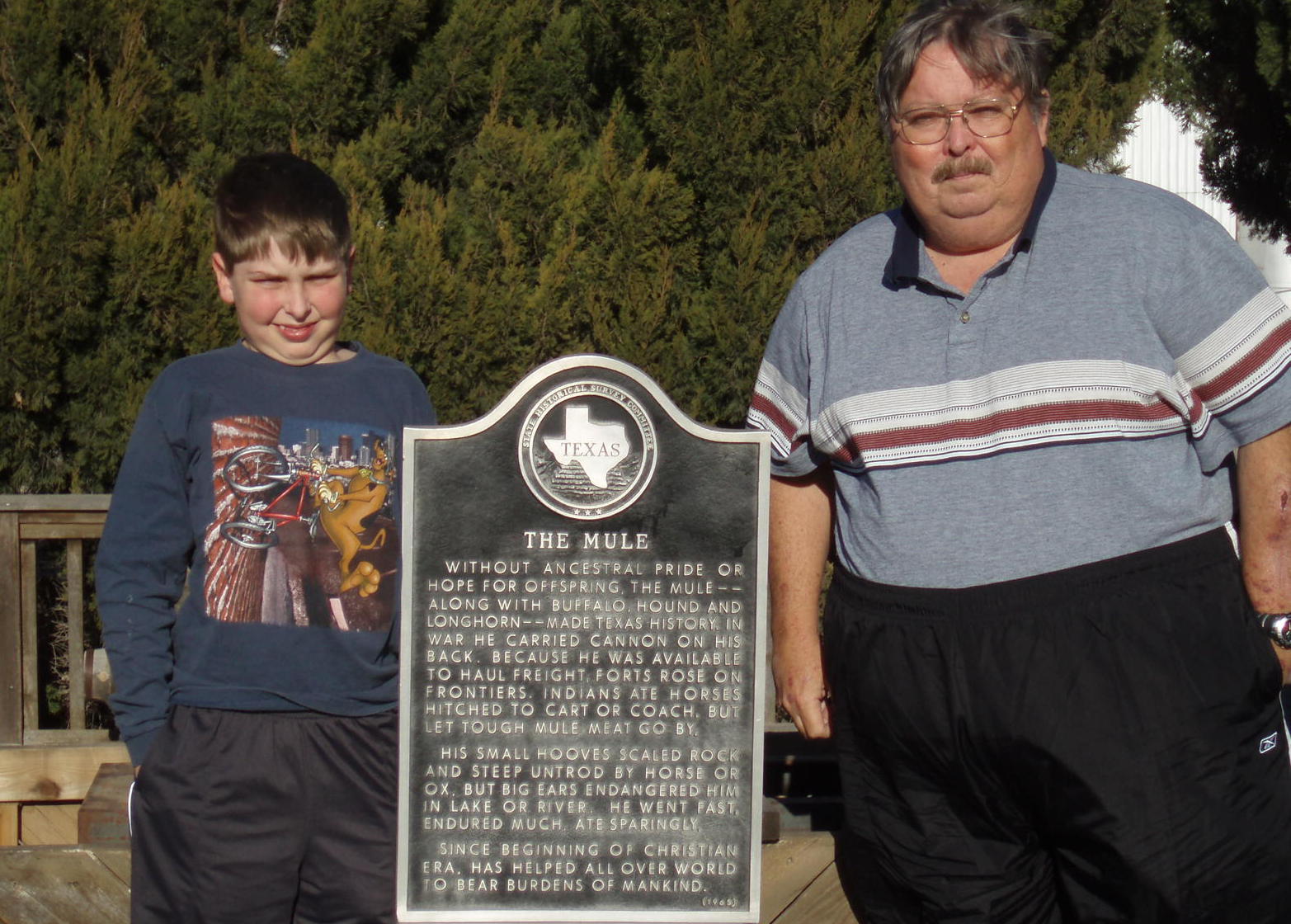 Old Pete, the Muleshoe Mule Traveling Texas…..and Beyond