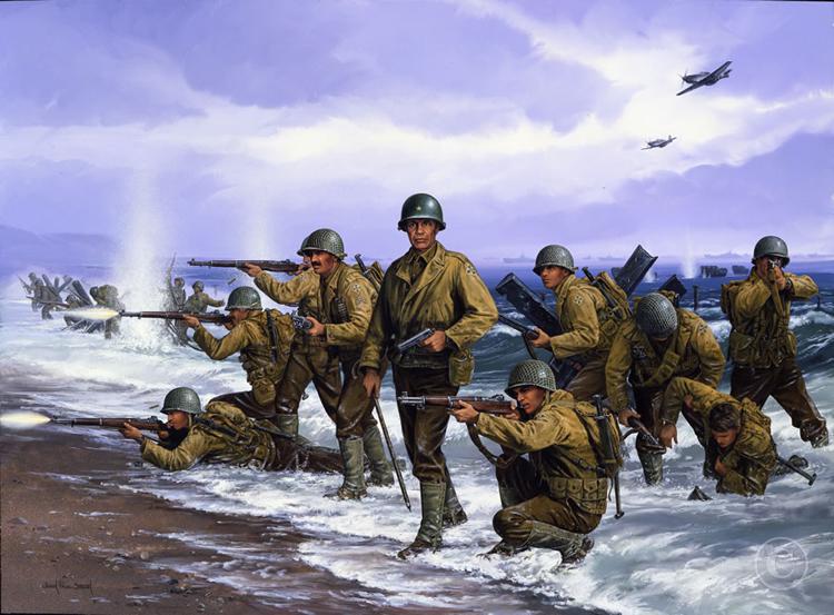 Utah Beach The Historic Art of John Paul Strain