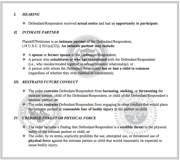 Does a protective order affect suppressors as well as firearms? The