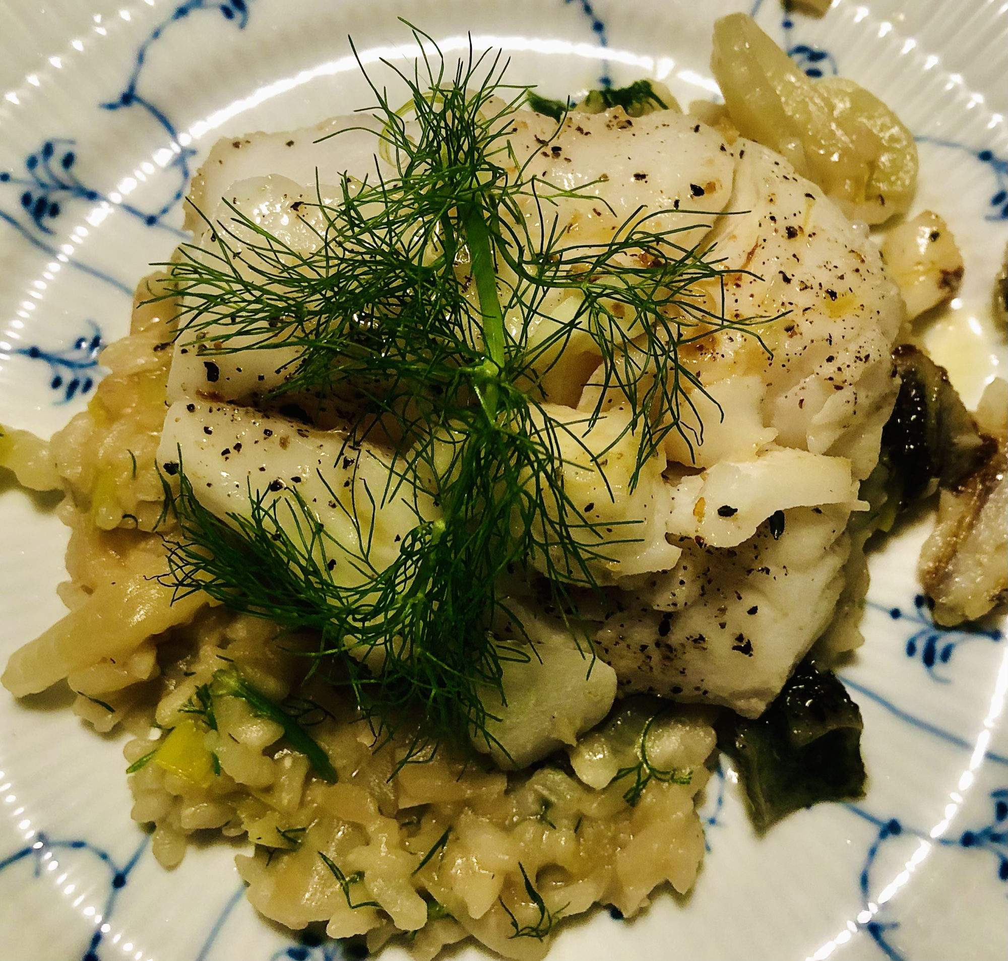 COD WITH SAFFRON RISOTTO John Pleshette Meal of the Week