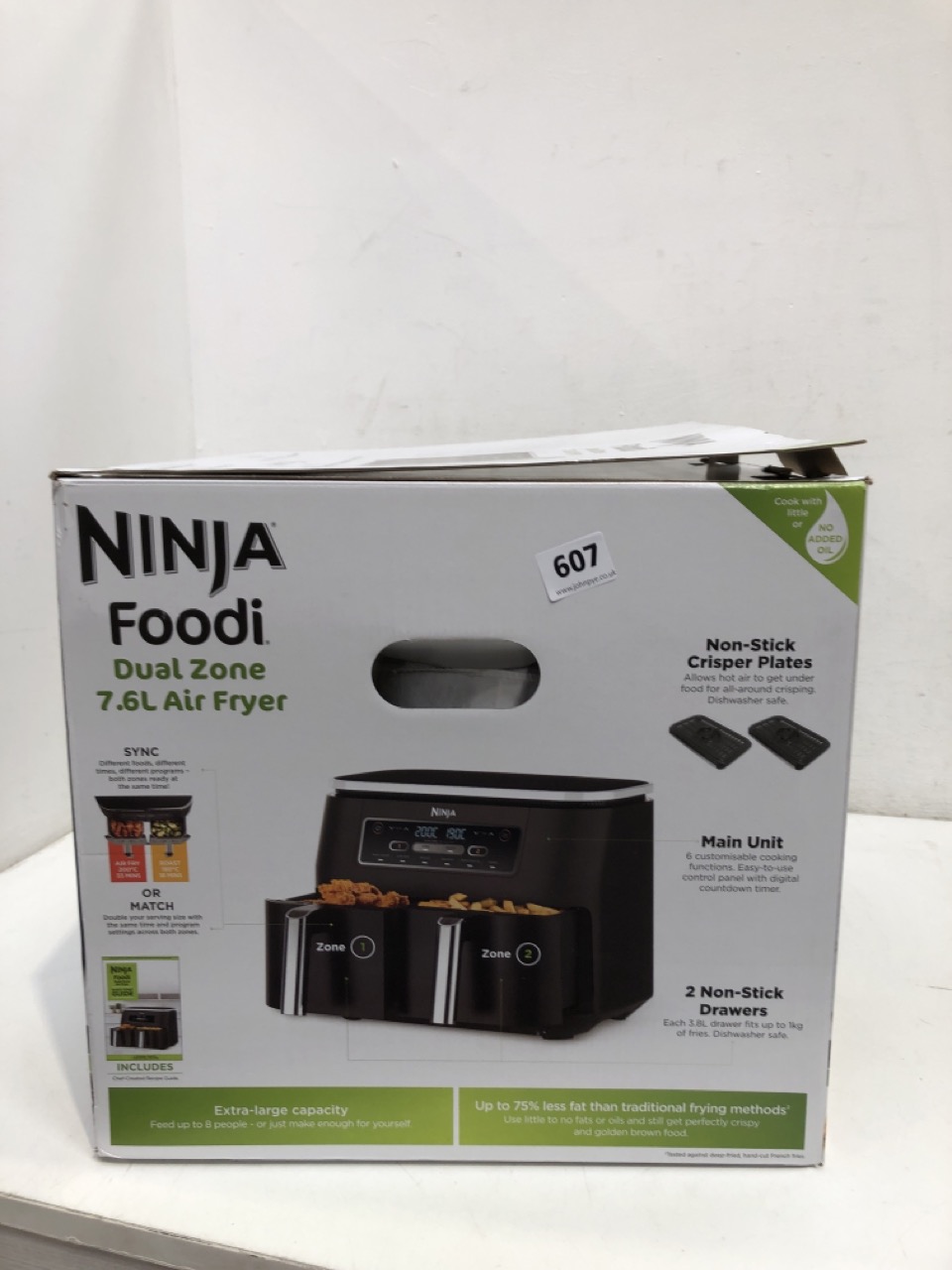 John Pye Auctions NINJA FOODI DUAL ZONE 7.6L AIR FRYER RRP£199.99