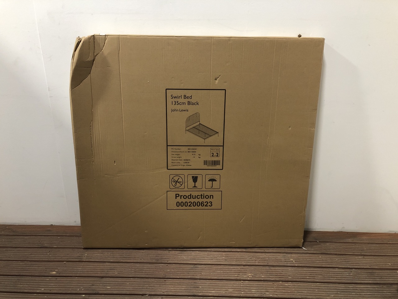 John Pye Auctions JOHN LEWIS ANYDAY SWIRL METAL BED FRAME, DOUBLE