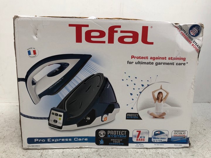 John Pye Auctions TEFAL PRO EXPRESS CARE STEAM IRON IN WHITE/BLUE