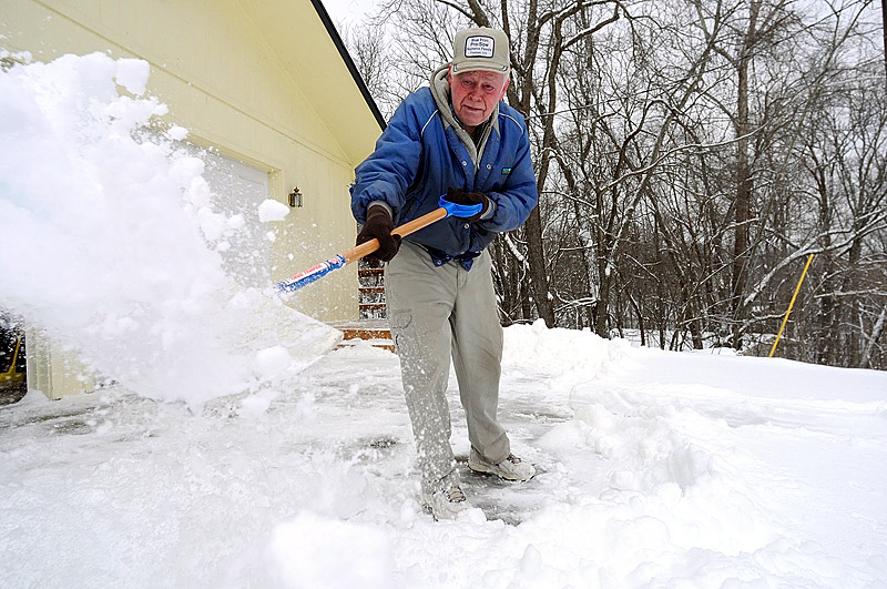 Old Person Shoveling Snow at Grace Beeman blog