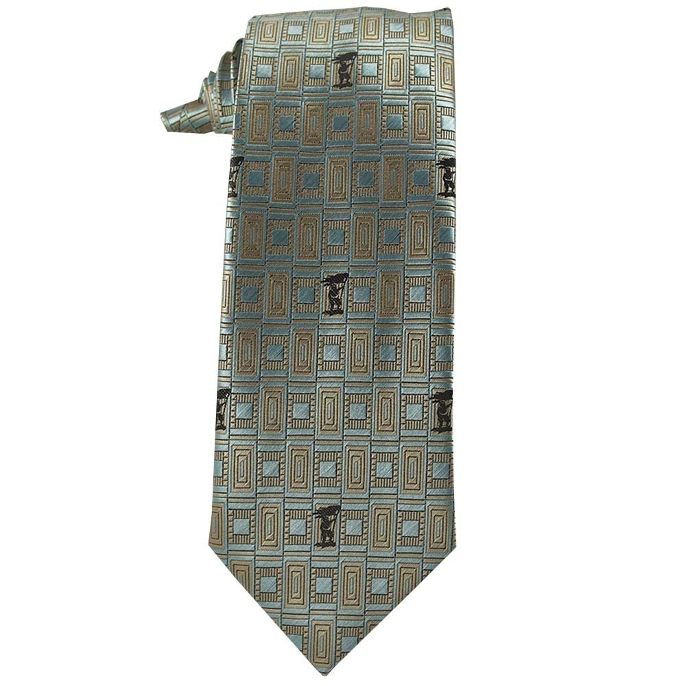 Mens Brown, Tan, and Light Blue Captain Moroni Johnson Brothers Tie