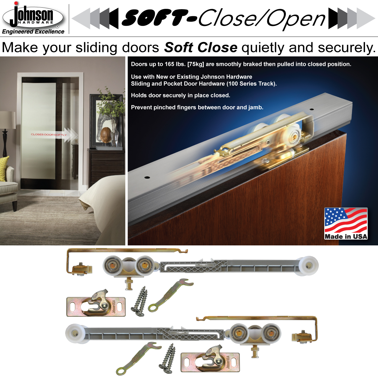 1062 Soft Close Kit Sliding Folding Pocket