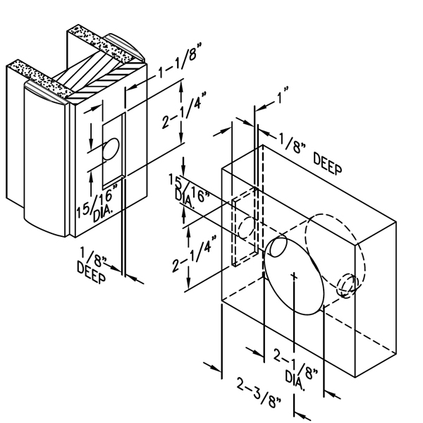 Johnson Hardware Pocket Door Lock Sliding