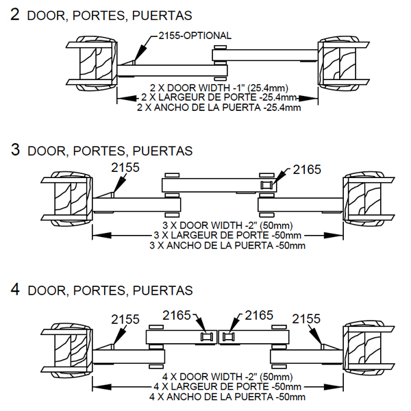 Johnson Hardware 2204F Sliding Bypass Door Hardware Johnsonhardware
