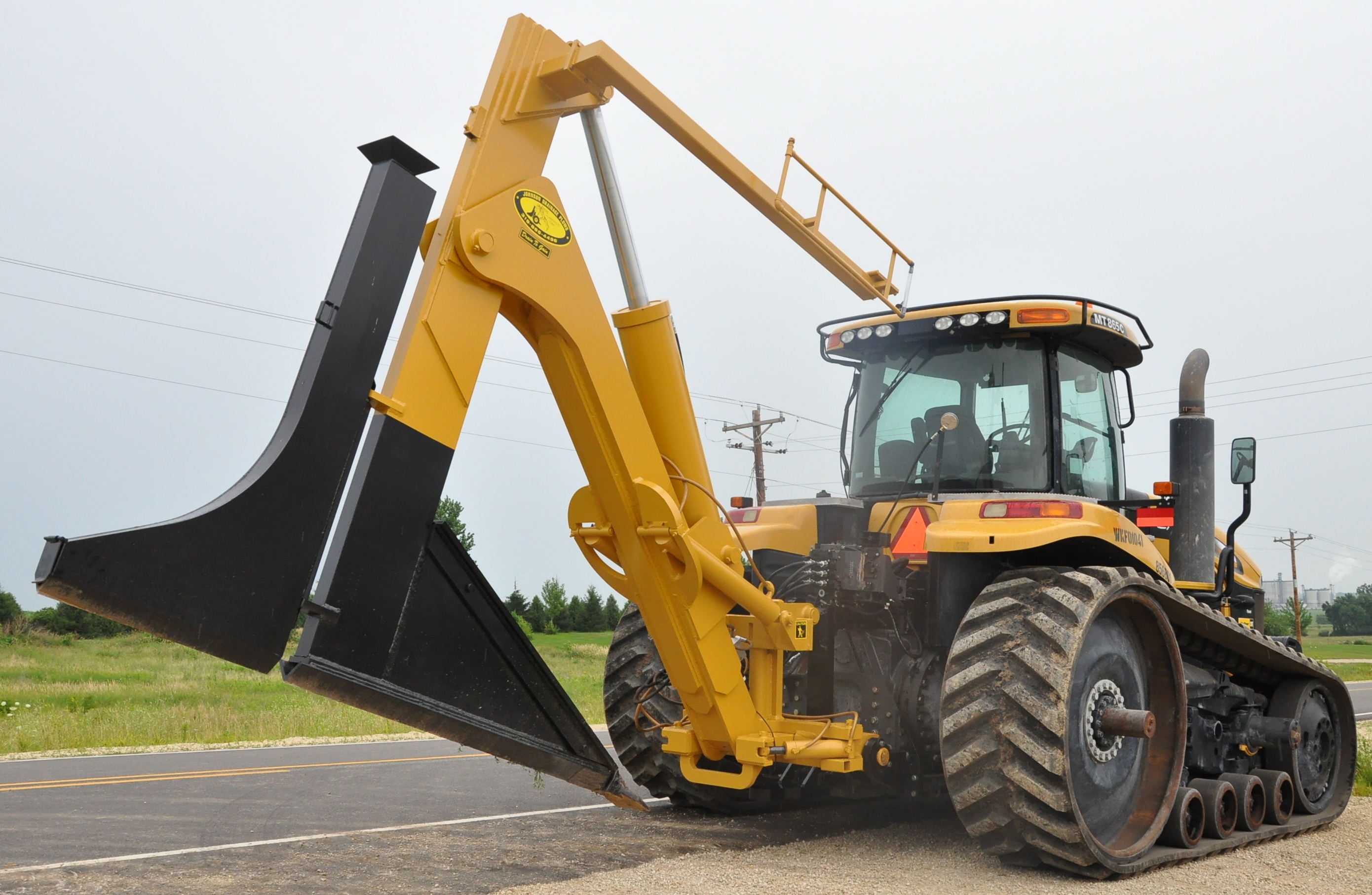 7 1/2' Frame Mounted Plow Johnson Drainage Plows
