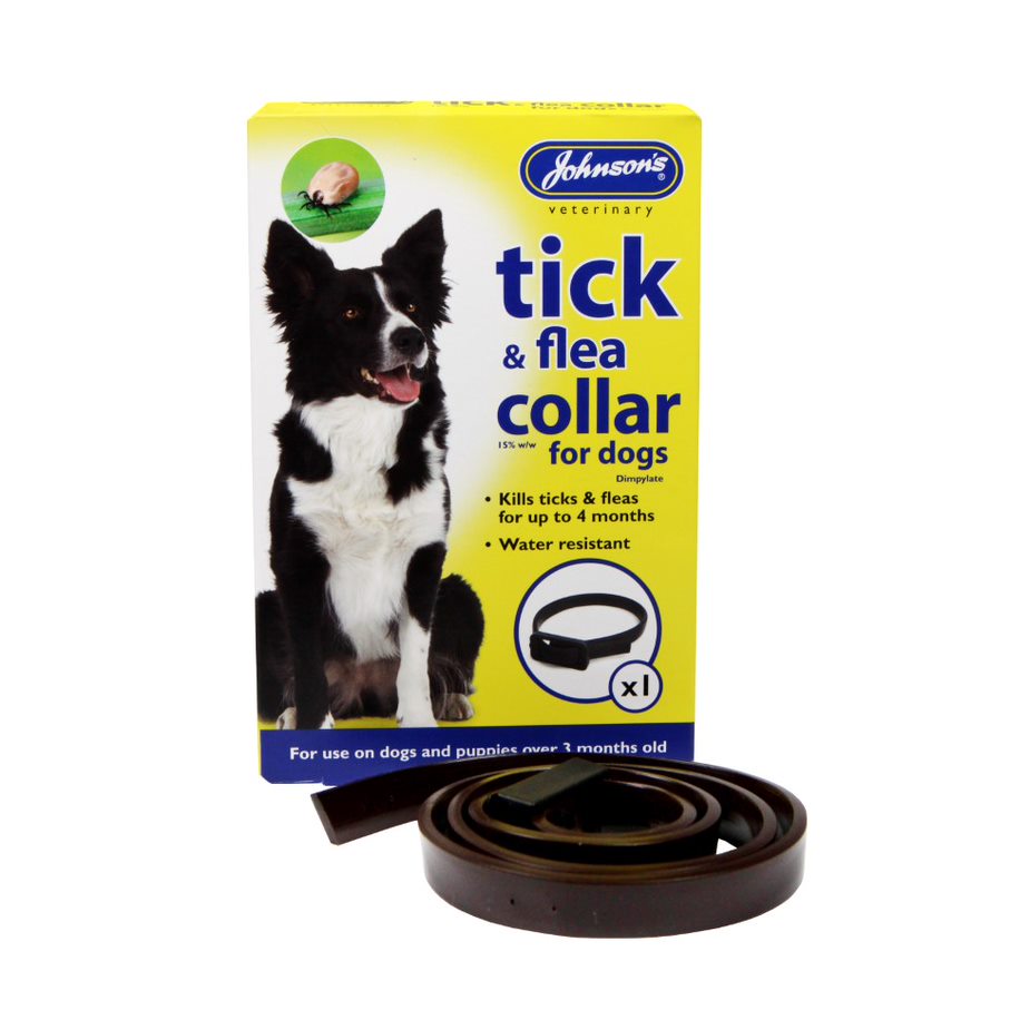 D016 Tick & Flea Collar For Dogs Pack Of 6 Johnsons Veterinary Products