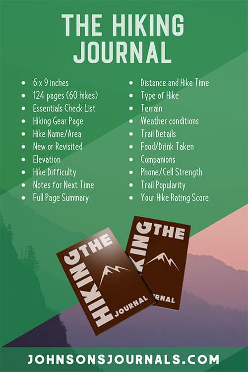 The Hiking Journal Trail Log Book For Outdoorsy People 6″ x 9