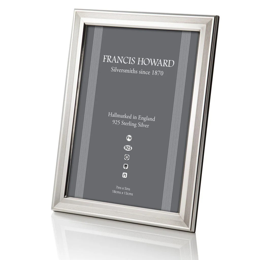 STERLING SILVER Silver Photograph frame in York Pattern John Surtees