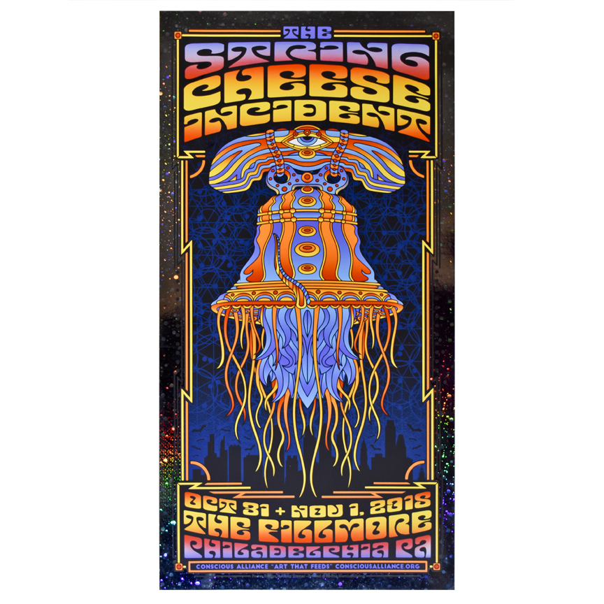 The String Cheese Incident Halloween 2018 Poster FOIL John Warner
