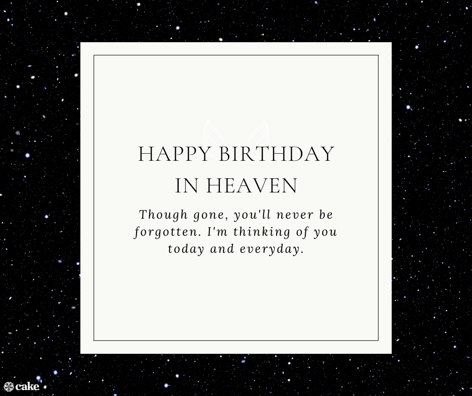 70+ Special Ways to Say 'Happy Birthday in Heaven' Cake Blog