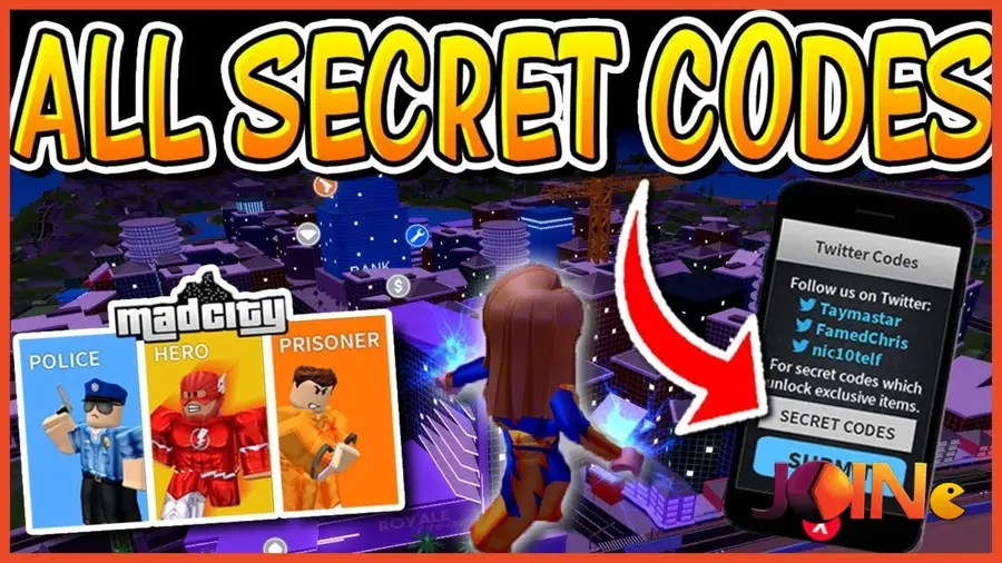 ROBLOX MAD CITY CODES (March 2021)