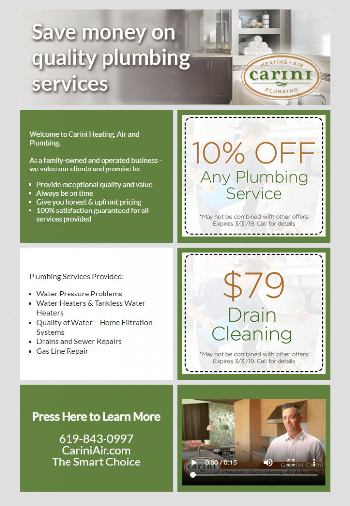 Plumber Sales Page Template Join InstantReply