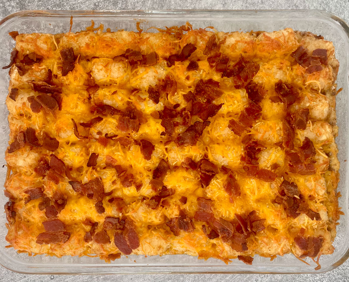 Easy Cheesy Tater Tot Casserole With Sour Cream