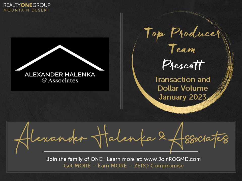 January 2023 Top Producers Prescott Realty ONE Group Mountain Desert