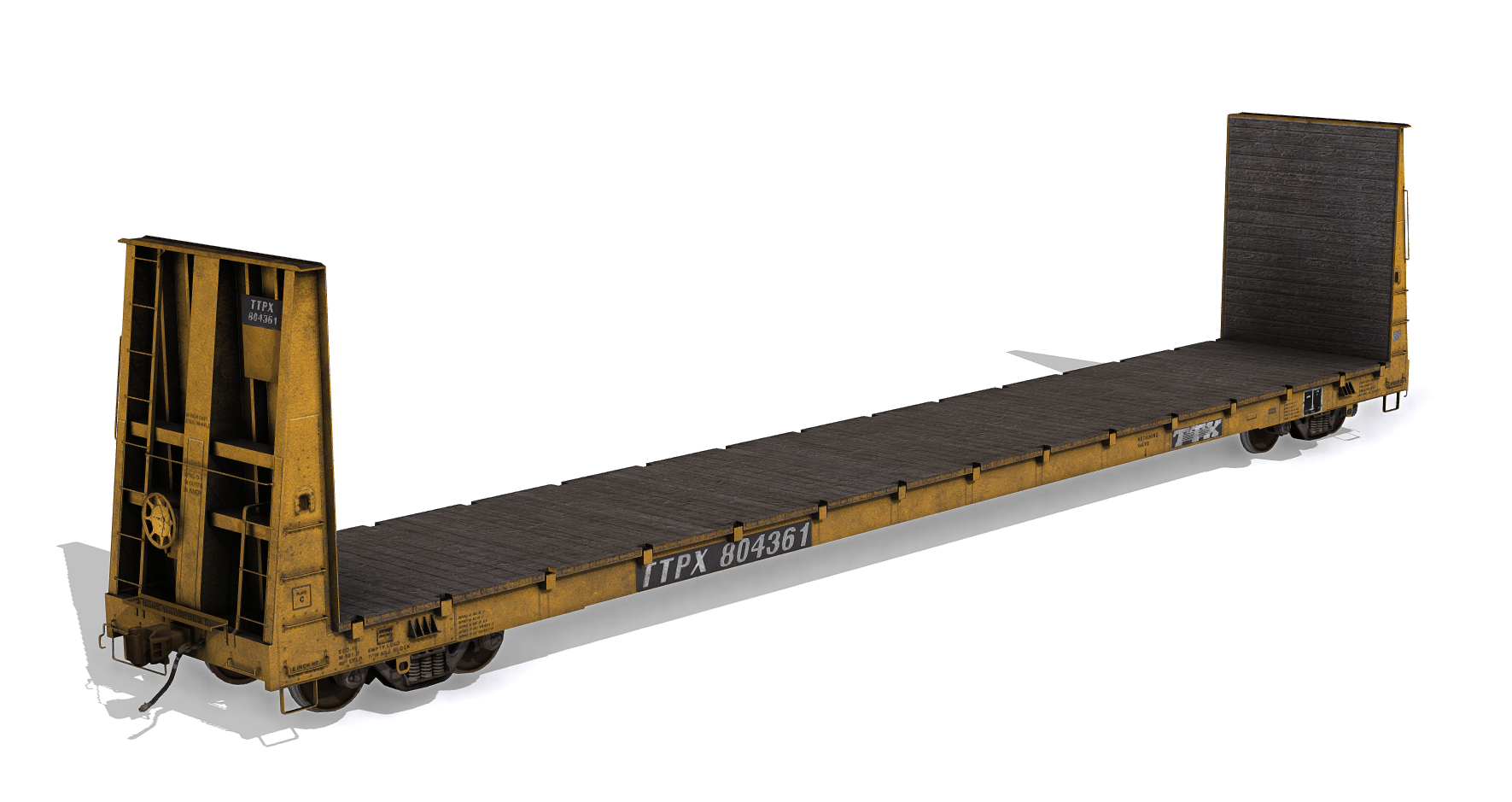 TTPX 62ft Bulkhead Flatcar