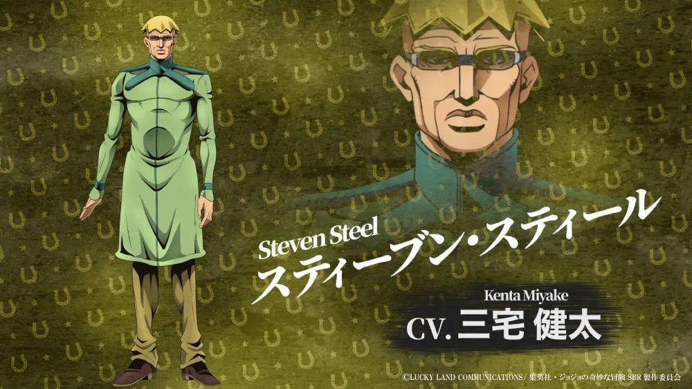 Steel Ball Run JoJo's Bizarre Adventure Anime Trailer and Voice Actors