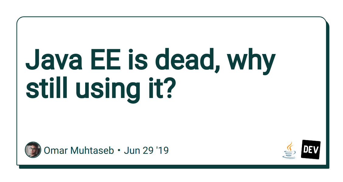 Is Java  Development Dead JojoCms