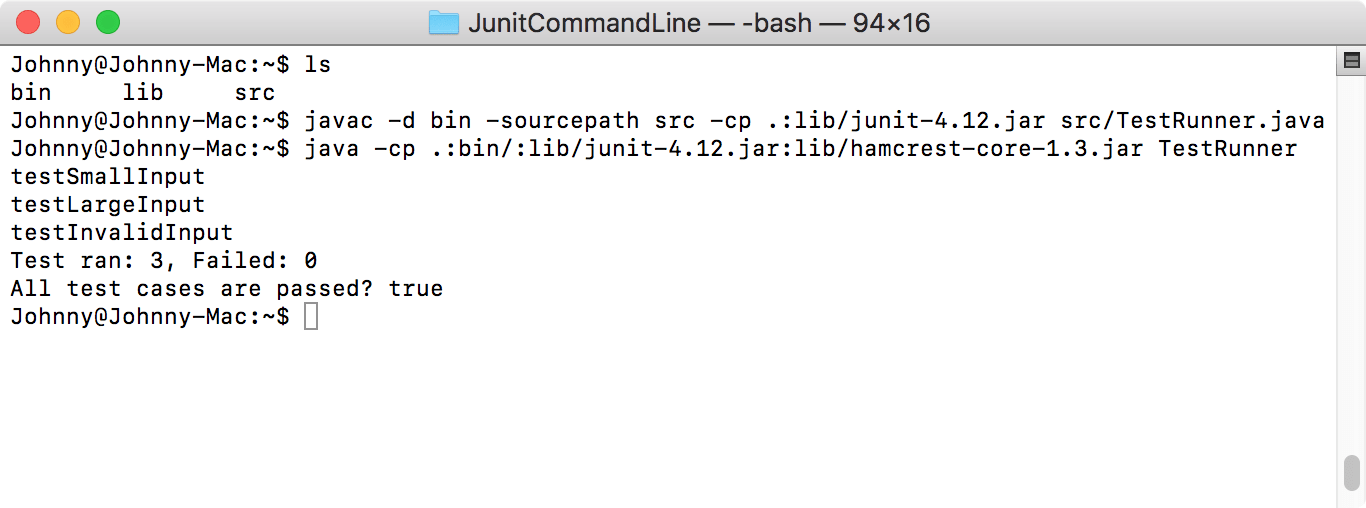 Running JUnit Tests in Command Line https//jojozhuang.github.io