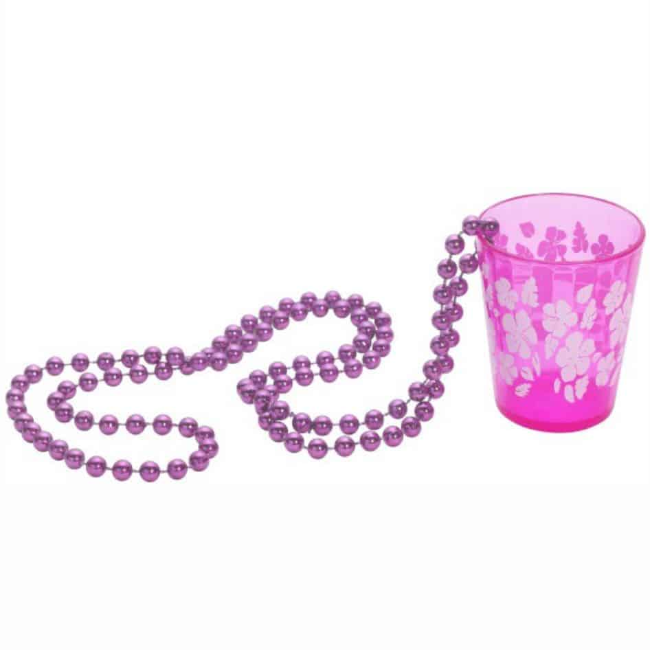 Shot Glass on Beads Hen Night Shot Glass Joke.ie
