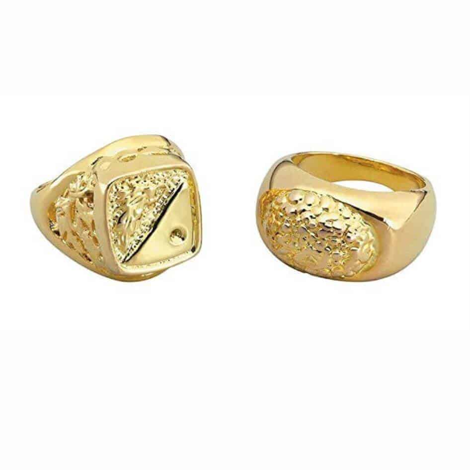 Gold Sovereign Rings Fancy Dress Rings Knuckle Duster Rings