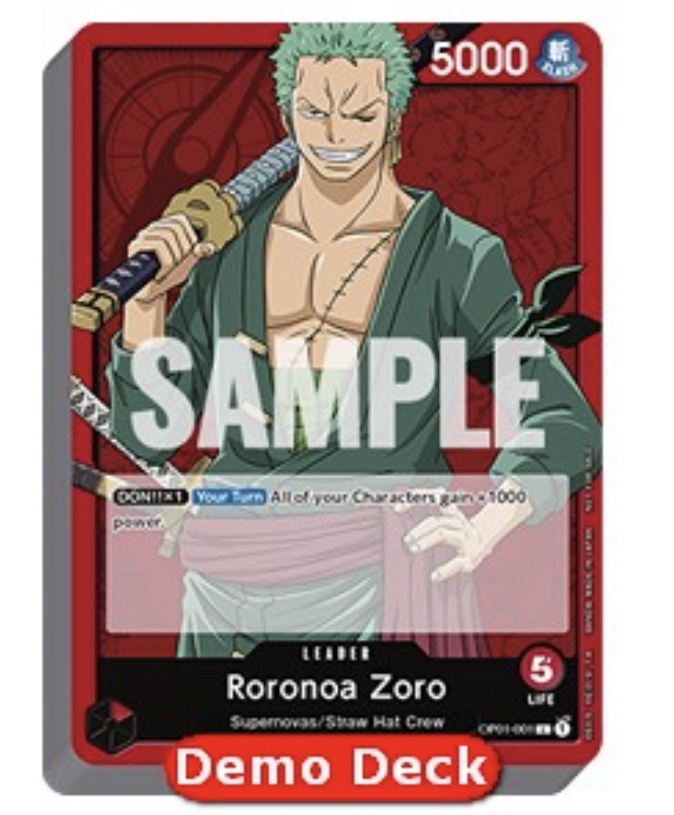 One Piece Roronoa Zoro Demo Deck + Promo Pack 2023 Vol. 1 ENGLISCH