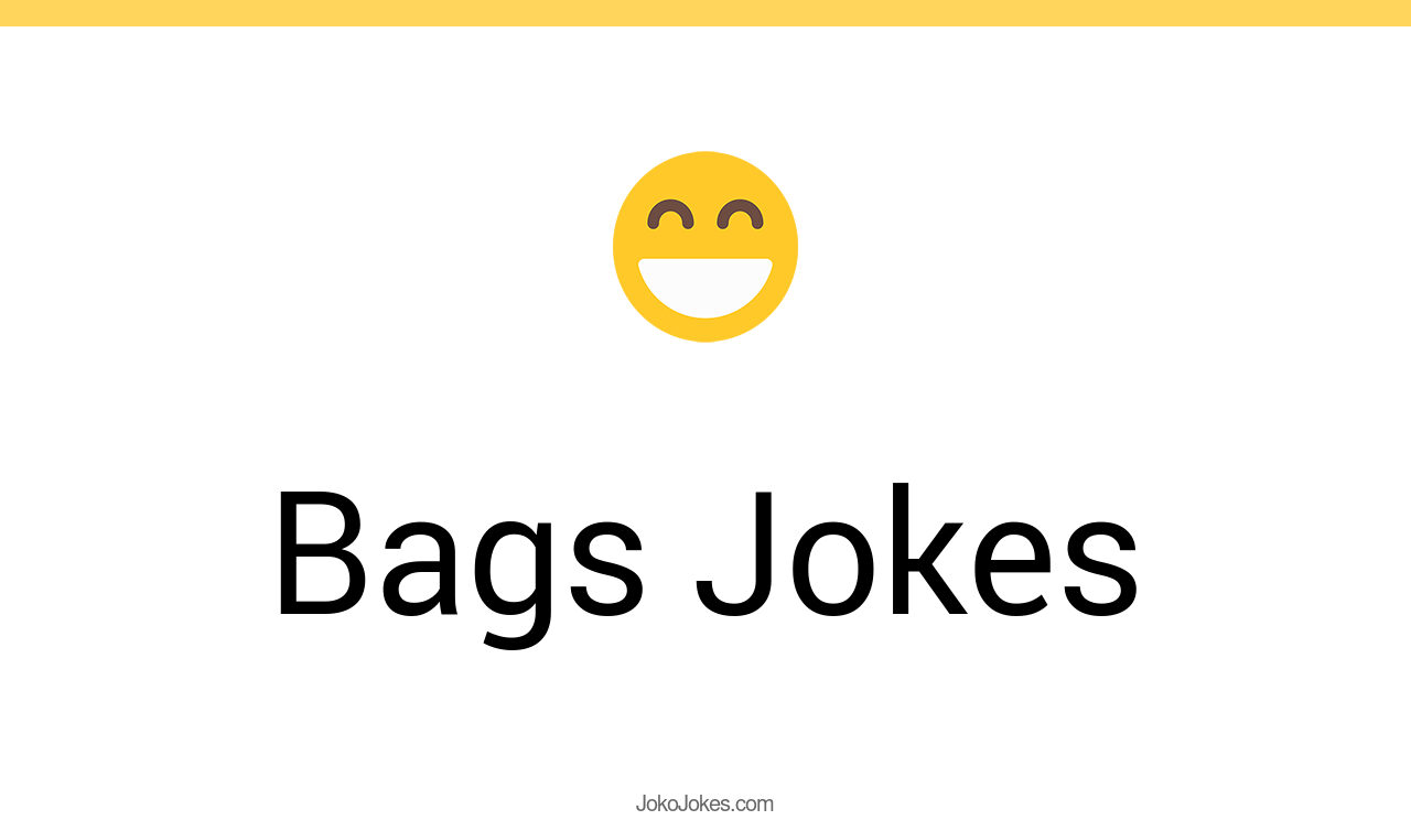 171+ Bags Jokes And Funny Puns JokoJokes
