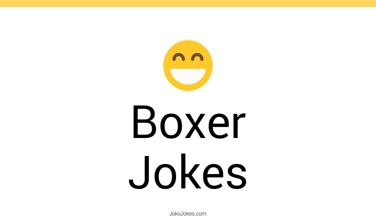 135+ Boxer Jokes And Funny Puns JokoJokes