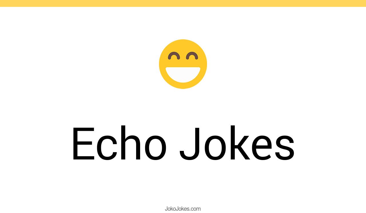 41+ Echo Jokes And Funny Puns JokoJokes