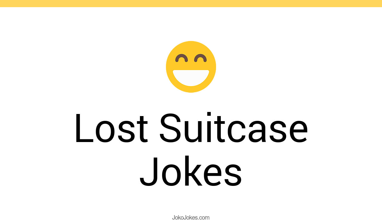 10+ Lost Suitcase Jokes And Funny Puns JokoJokes