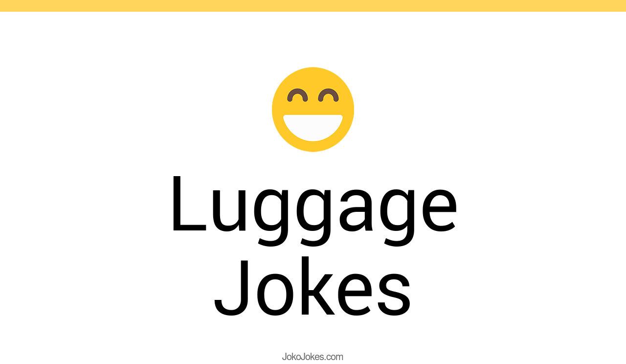 142+ Luggage Jokes And Funny Puns JokoJokes