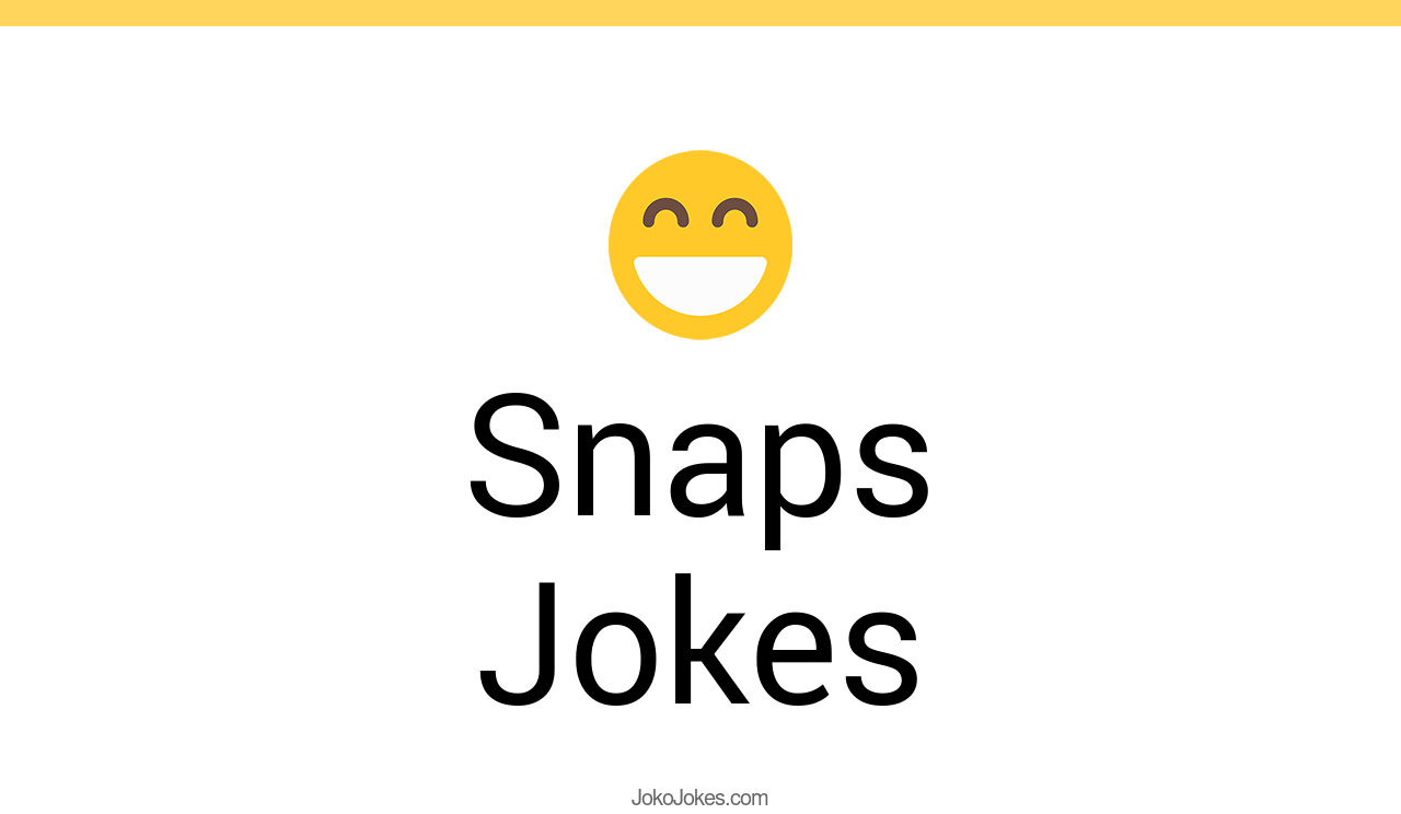 88+ Snaps Jokes And Funny Puns JokoJokes