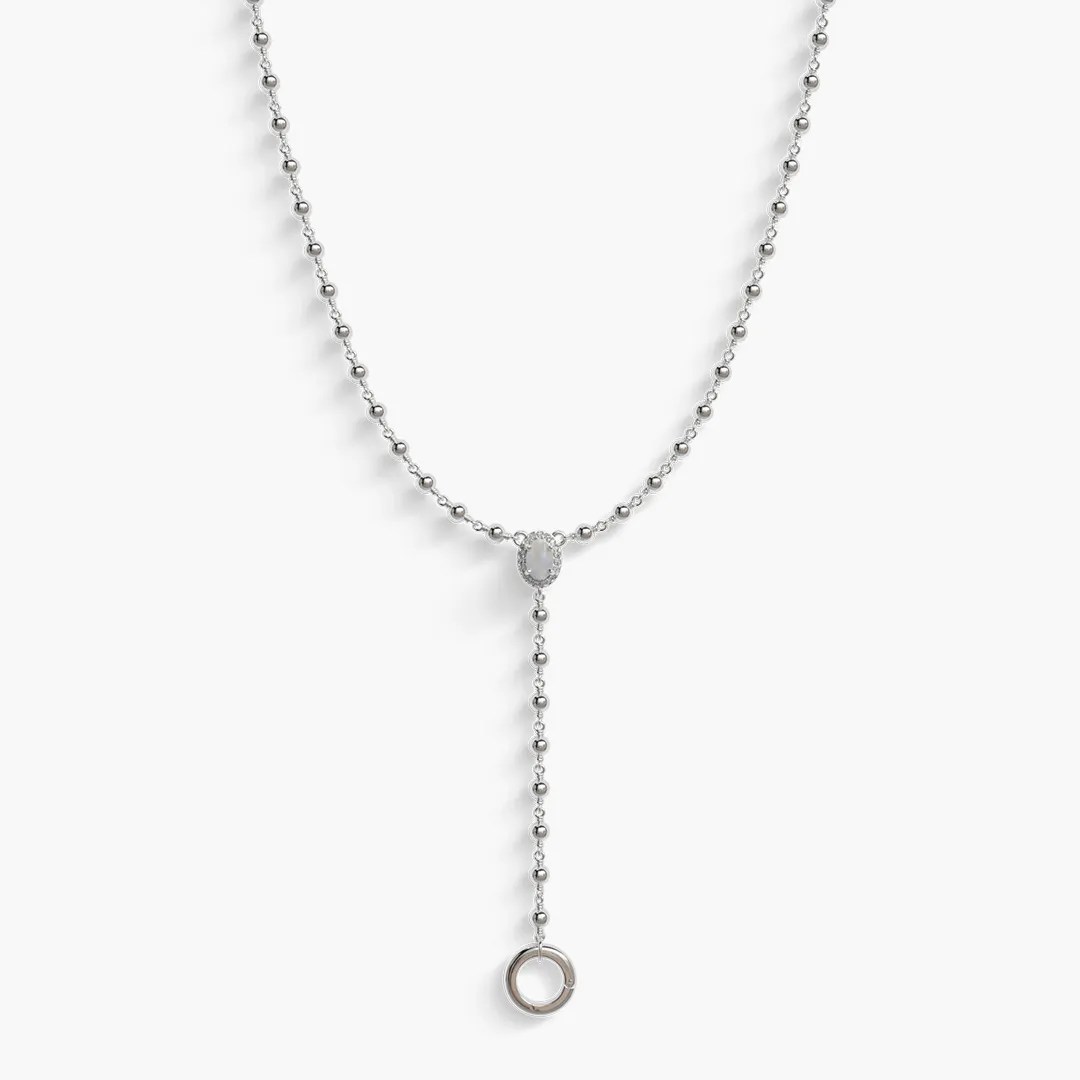 Y Necklace Silver Jolie Co Jewelry