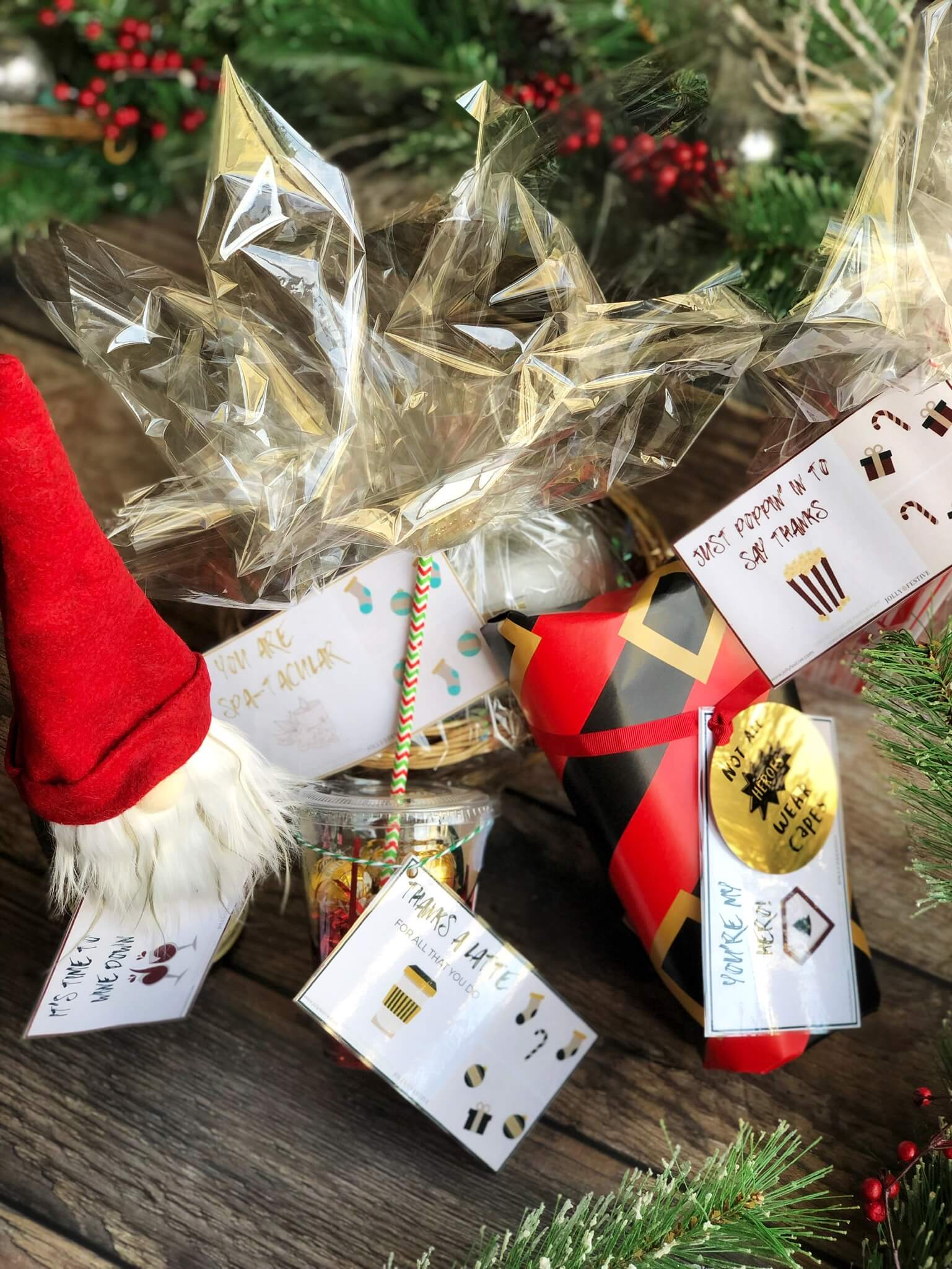 5 Thank You Gift Ideas with added Christmas Cheer Jolly Festive