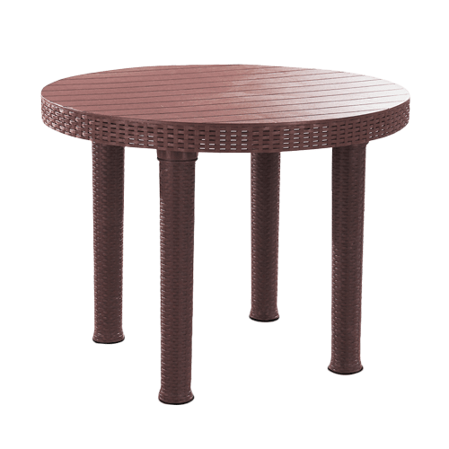 Round Coffee Table (Line Surface) 40 inches Jolly Plastic